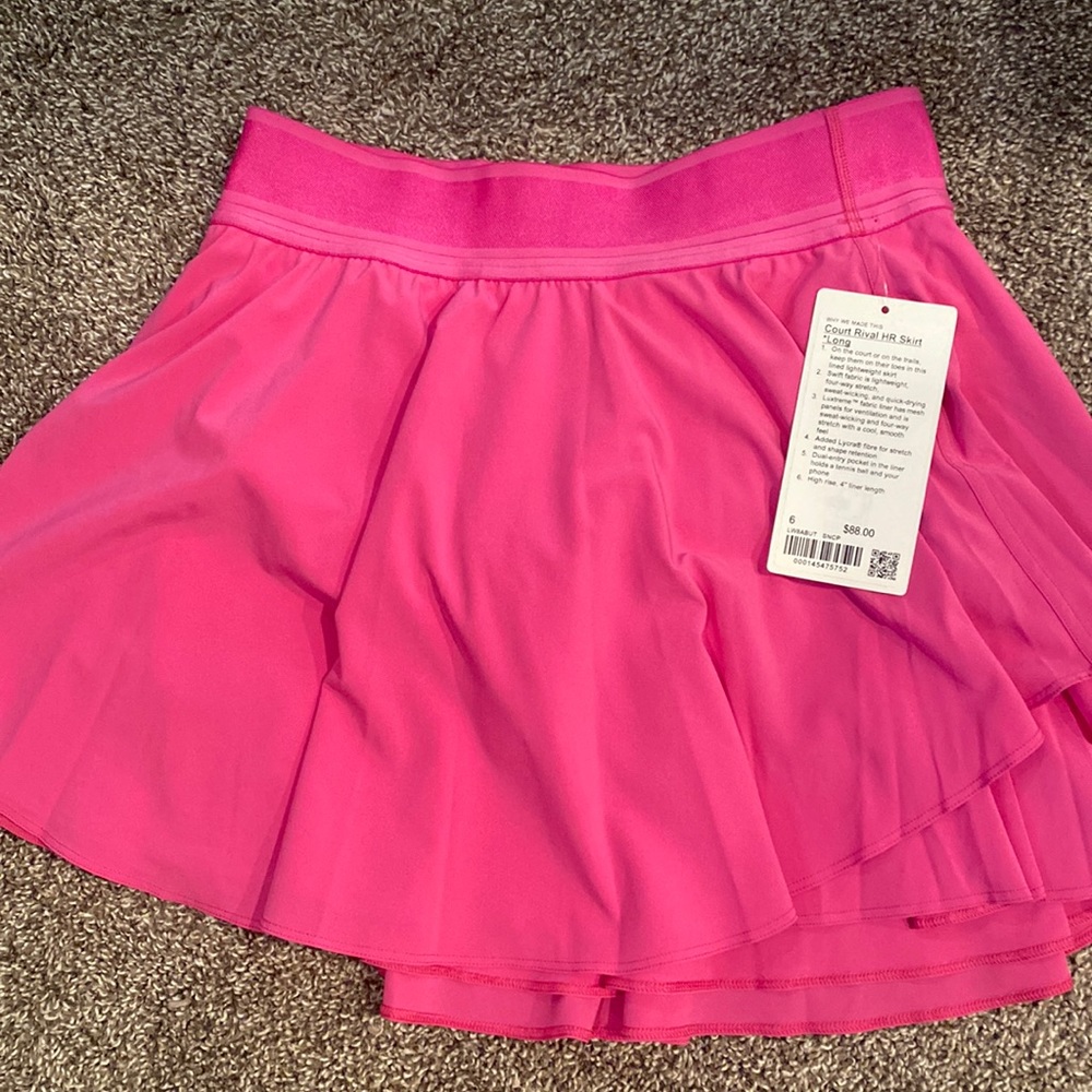 Lululemon Court Rival High Rise Skirt